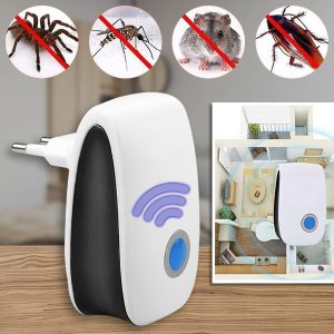 Ultrazvučni rasterivač štetočina - 100m², 22-65 KHz, bezbedan za kućne ljubimce | BUGBUSTER