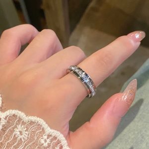 Rotirajući prsten sa cirkonima za ublažavanje stresa - Set od 3 boje | LUXRINGS